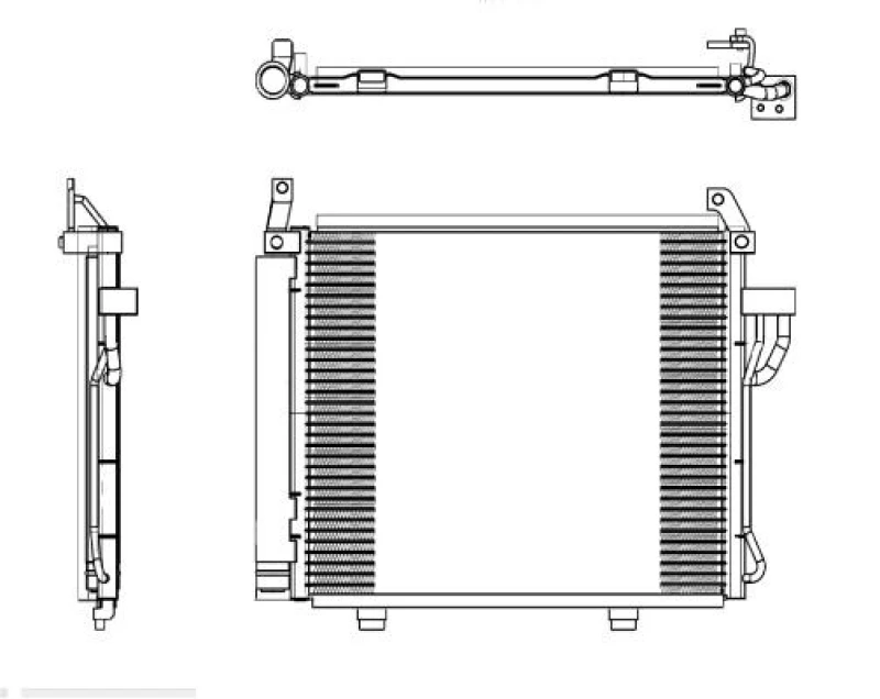 Image of NRF 35992 Condenser with seal ring, with nitrogen filling Aluminium Condenser,air conditioning (448)