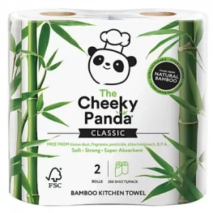 image of The Cheeky Panda Bamboo Kitchen Towel 2 rolls