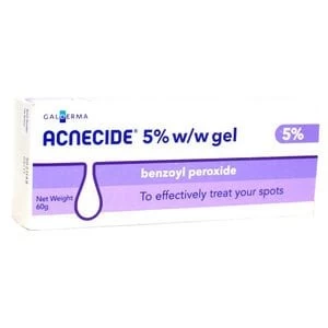 image of Acnecide 5 percent Gel Benzoyl Peroxide 60g