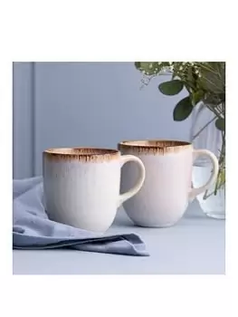 Image of Mason Cash Reactive Cream Set Of 4 Mugs 400Ml