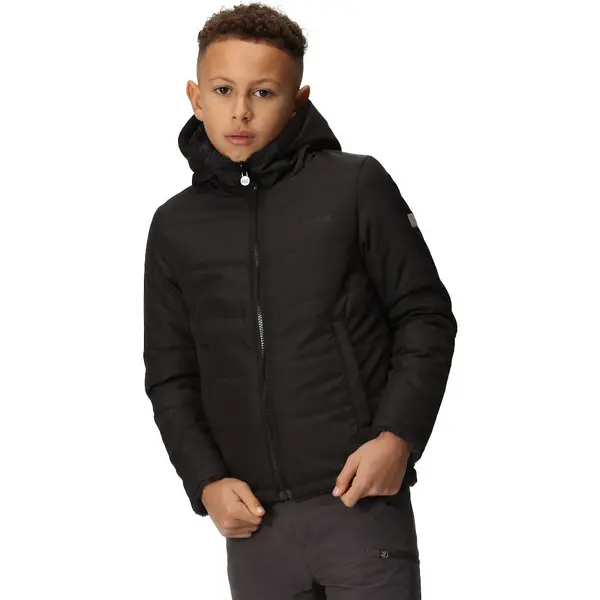 Image of Regatta Boys Kyrell Reversible Borg Jacket 7-8 Years - Chest 63-67cm (Height 122-128cm)