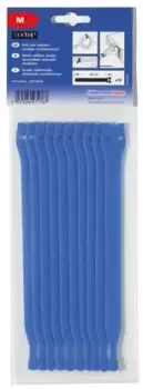 Image of HellermannTyton Blue Hook & Loop Tape, 1m x 13 mm