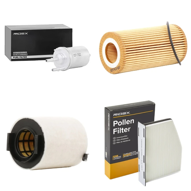 Image of RIDEX 4055F25790 Filter Set with gasket/seal, with pre-filter Filter Set (4055)