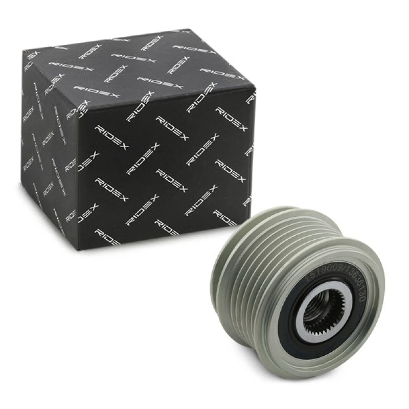 Image of Alternator clutch pulley RIDEX 1390F0070