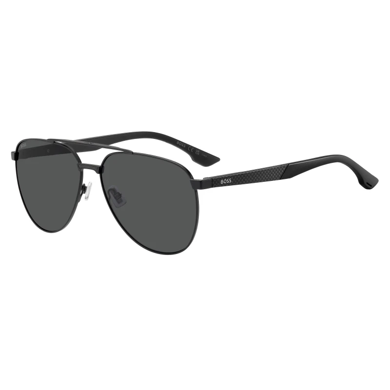 Image of Boss Boss Su Pilot SunGls Sn63 Matte Black male One Size