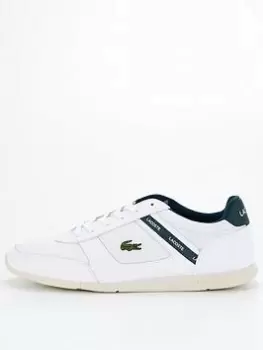 Lacoste Menerva Sport 0121 1 Cma Trainer, White/Green, Size 7, Men