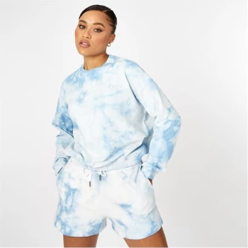 Jack Wills Tie Dye Crew Neck Sweatshirt - Blue Tie Dye