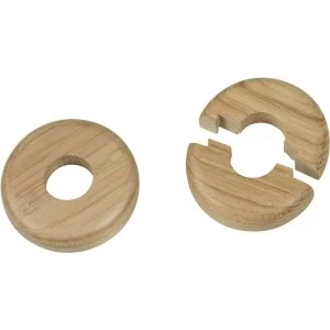 image of Wickes Real Wood Pipe Surrounds Medium Wood Effect 2 Pack