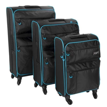 Image of Kangol Superlight 1Pcs Set Black/Blue Suitcase