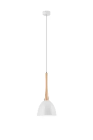 Image of Tulip Dome Pendant Ceiling Lights White, 1x E27