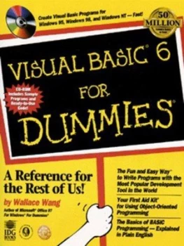 Image of Visual Basic 6 for Dummies by Wallace Wang Paperback