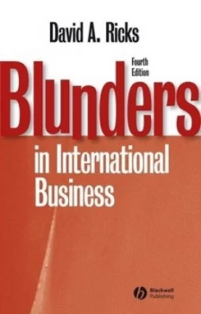 Image of Blunders in International Business by David A. Ricks Paperback