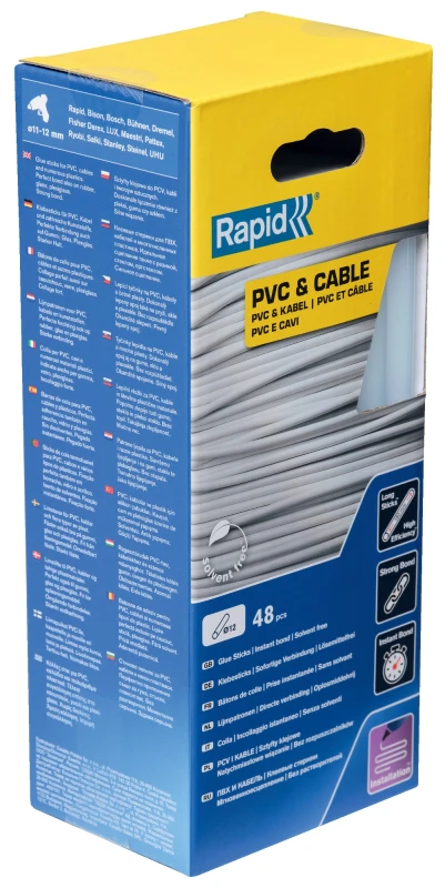 Image of Rapid 12mm Glue Sticks PVC & Cable