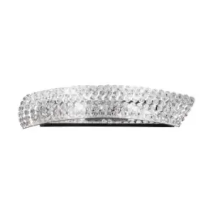 Image of Carla Designer Crystal Wall Light Polished Chrome, 2x G9