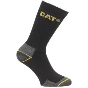 Image of Caterpillar Crew Work Sock 3 Pair Pack Black
