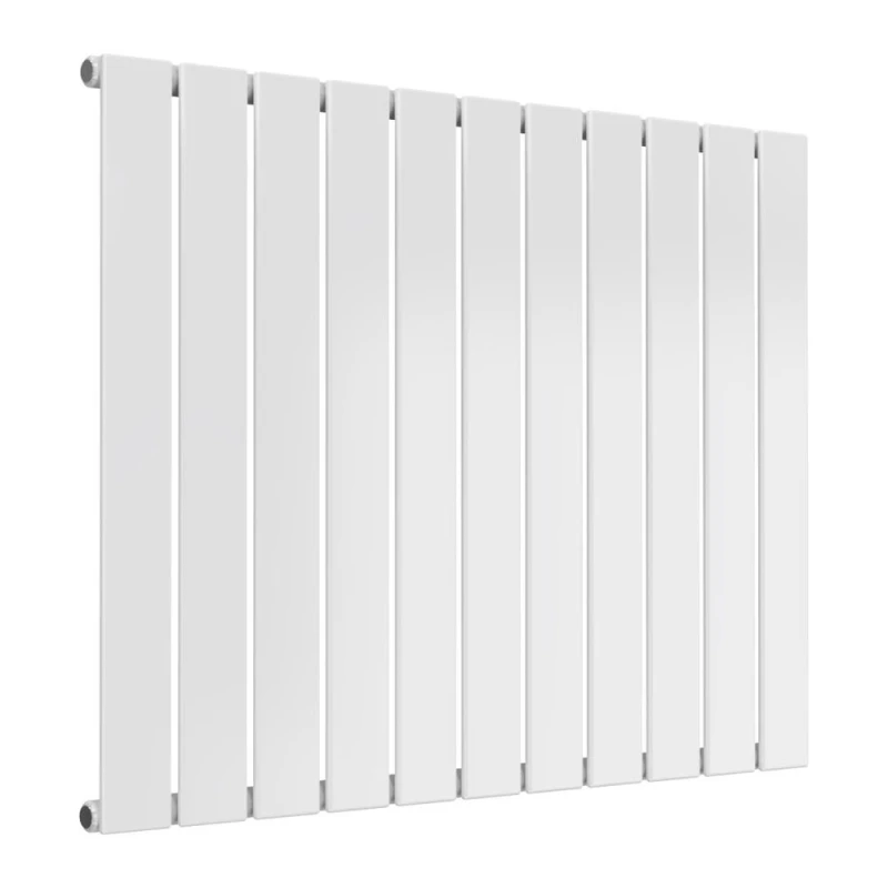 Image of Bathroom Kingdom Flat White Single Flat Panel Horizontal Radiator 600x810 White Unisex