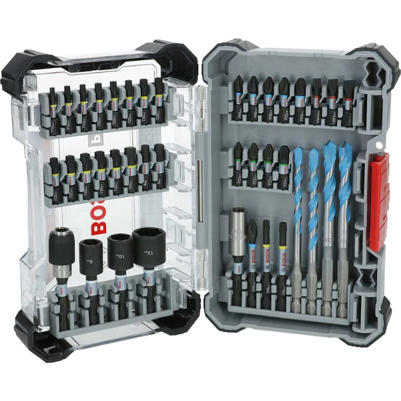Image of Bosch PRO 40 Piece Impact Multiconstruction Drill and Screwdriver Bit Set 2608521U85