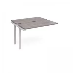Image of Adapt add on unit single 1200mm x 1200mm - white frame and grey oak