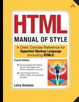 Image of Html Manual of Style by Larry Aronson Book