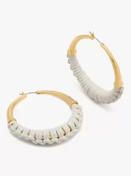 image of Kate Spade Bohemia Hoops, Black, One Size