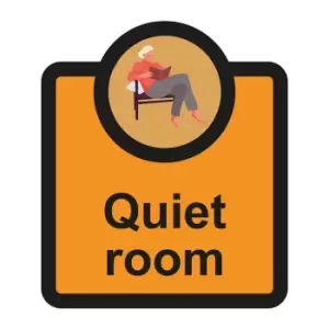 image of Quiet Room Sign, Self Adhesive Foamex (266mm x 310mm)