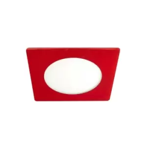 image of Cristal Novo Lux LED Recessed Downlight Downlight Square 20W Red