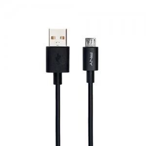 Image of PNY USB - Micro-USB 1.2m USB cable 2.0 USB A Micro-USB B Black