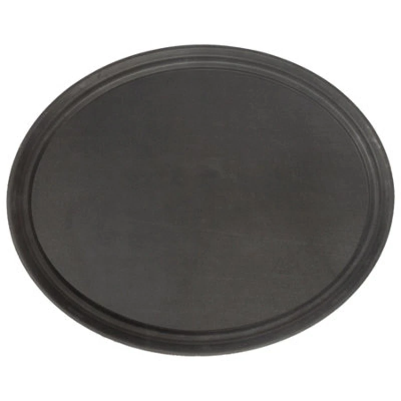 Image of Argon Tableware Oval Non-Slip Serving Tray - 68.5cm x 56cm - Black Black