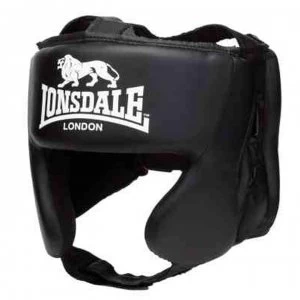 image of Lonsdale Pro Training Head Guard - Black/White