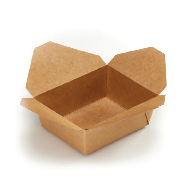 Image of Go-Pak Deli Box 8" Fold Top Medium Kraft (300 Pack) D40702