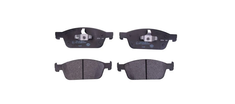 Image of HELLA 8DB 355 025-511 Brake pad set not prepared for wear warning indicator Brake Pad Set,disc brake (402)