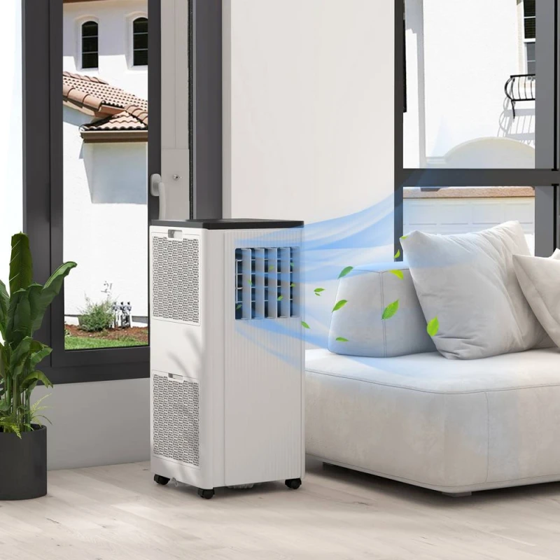 Image of HOMCOM 7,000 BTU Portable Air Conditioner with App Control, White 823-060V70WT