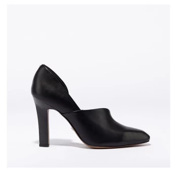 image of Reiss Amelie Shoot Court Shoes - Black