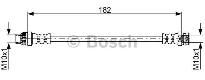Image of Bosch 1 987 481 753 Brake Hose Brake Hose (83)