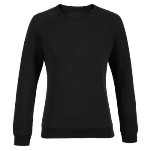 Image of NEOBLU Womens/Ladies Nelson French Terry Sweatshirt (XXL) (Deep Black)