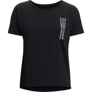Image of Under Armour Graphic Short Sleeve T Shirt Womens - Black