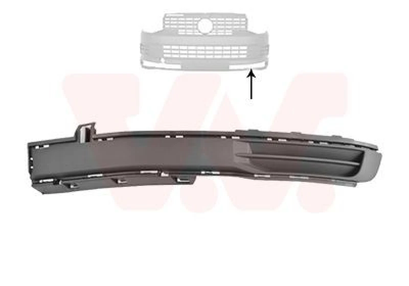 Image of VAN WEZEL Bumper grill VAN WEZEL 5791591