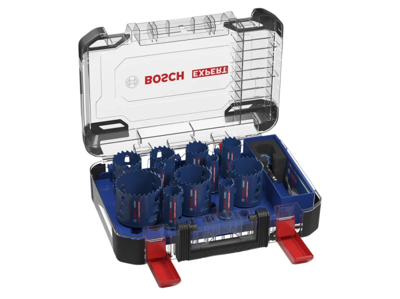 Image of Bosch Powertool Accessories EXPERT Multi Material PC Plus Hole Saw Set, 14 Piece 2.608.901.908