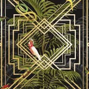 Image of Holden Decor Congo Geometric Black Wallpaper Paper