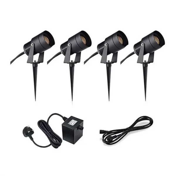 Image of Markslojd Garden 24V - 9W LED Spotlight Kit - 4 Lights