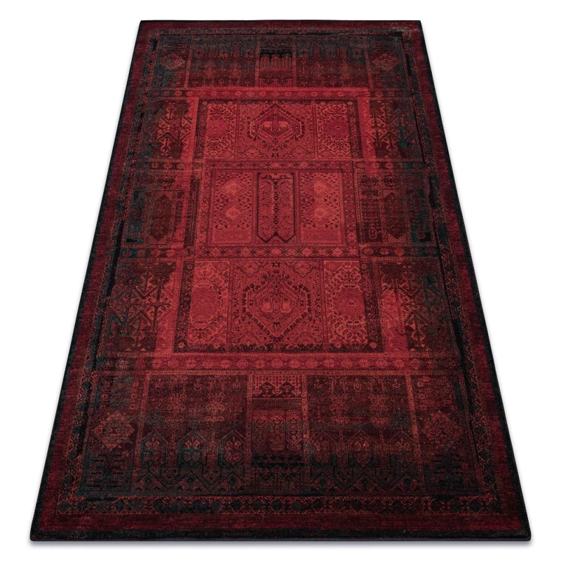 Image of RugsX Wool Omega Rug in Red Size: 135cm x 200cm Red Unisex 135cm x 200 cm