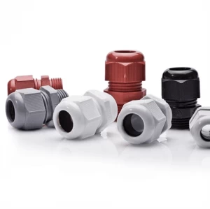 Image of Zexum M16 IP68 Nylon Cable Gland with Locknut - White