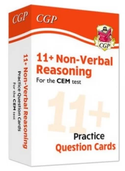 Image of New 11+ CEM Non-Verbal Reasoning Practice Question Cards - Ages 10-11 by CGP Books