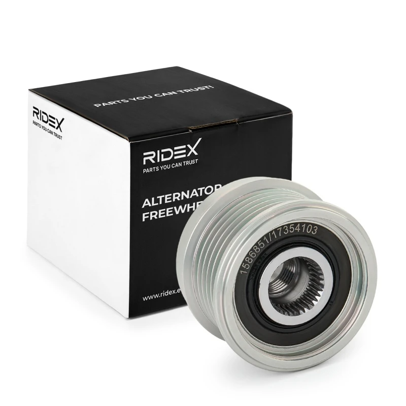 Image of RIDEX Alternator clutch pulley RIDEX 1390F0107