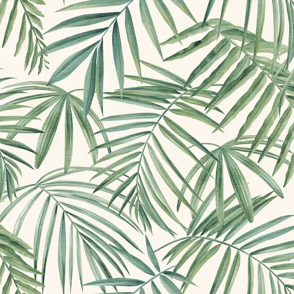 Image of Arthouse Palm Leaves Wallpaper Green