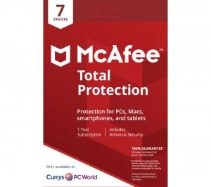 image of Mcafee Total Protection 1 user - 7 devices for 1 year