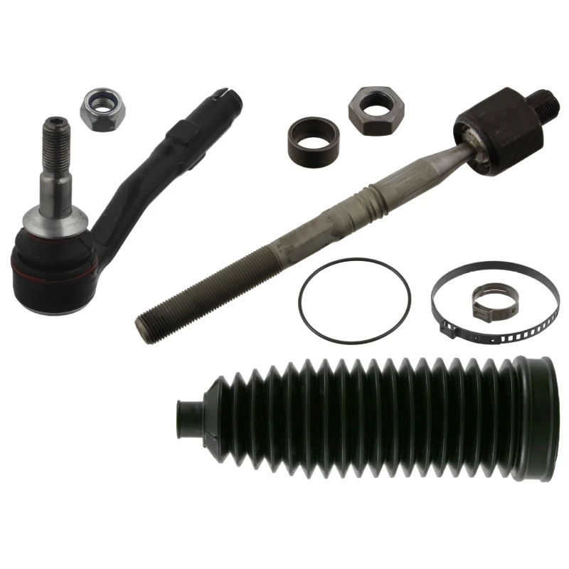 Image of FEBI BILSTEIN 40522 Tie Rod OE Turbo NEW, Front Axle Right, with bellow Rod Assembly (284)