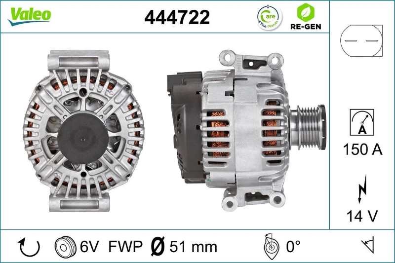 Image of Alternator VALEO 444722