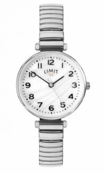 image of Limit Womens Stainless Steel Bracelet Mother Of Pearl Watch