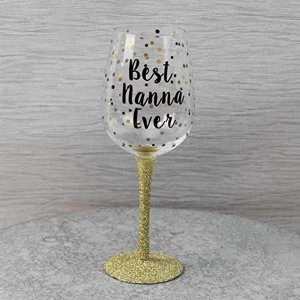 image of Celebrations Wine Glass - Best Nanna Ever